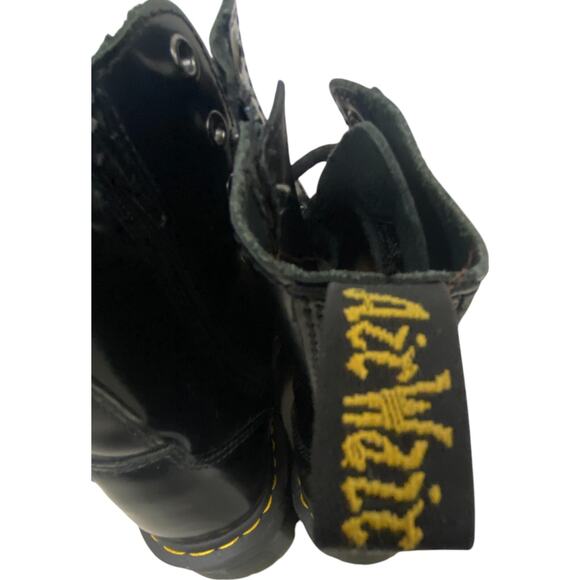 Dr Martens Jadon Platform Combat Ankle Boots Mens Size 6M Black Lace Up Zip